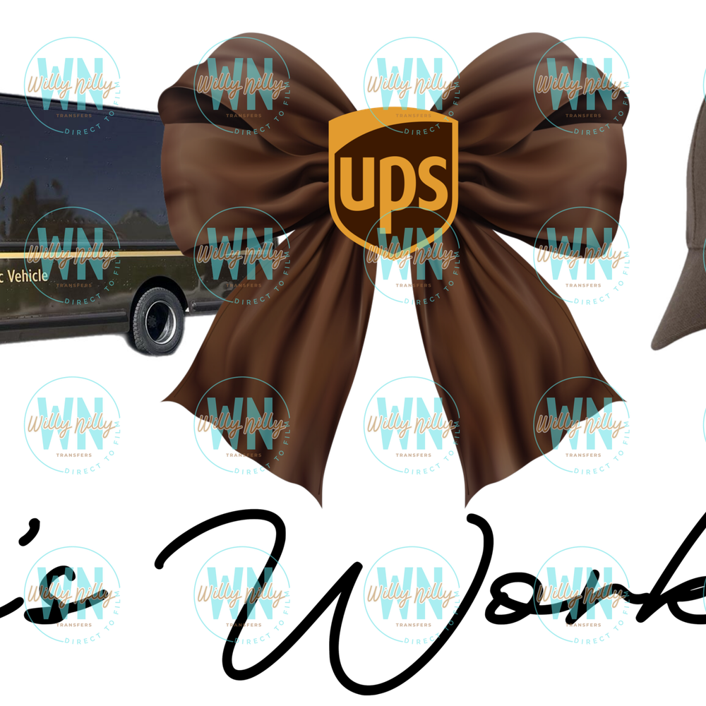 He's working UPS