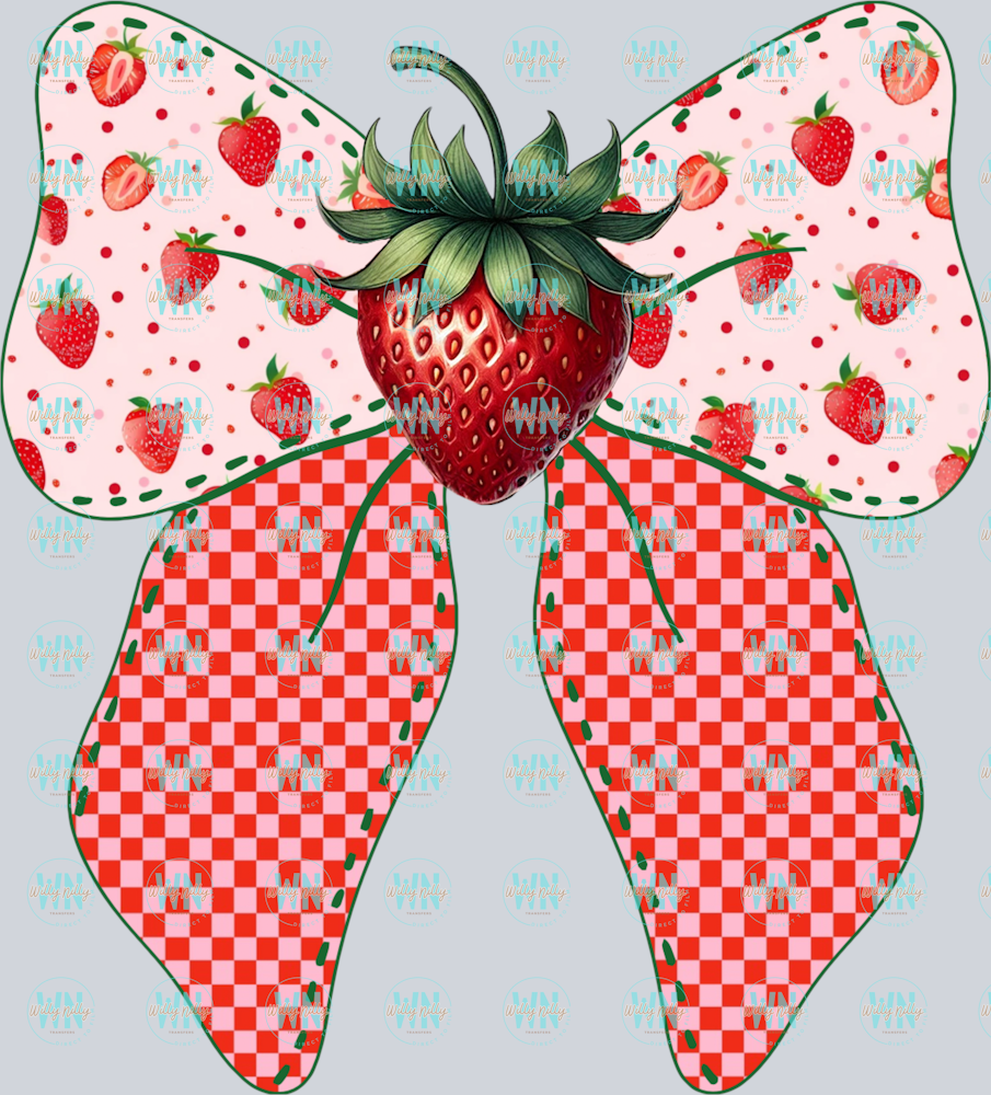 strawberry bow