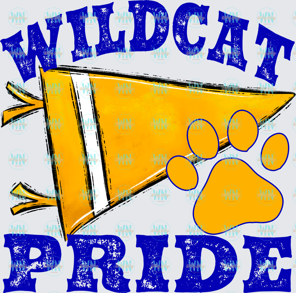 Wildcat Pride (blue and gold)-Ready to Press DTF Transfer