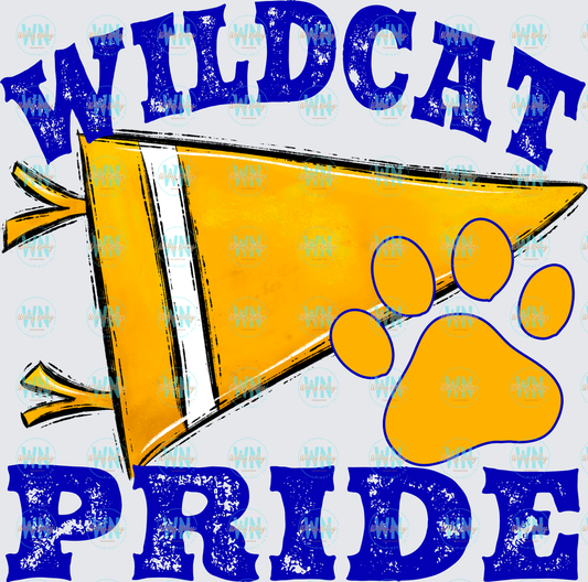 Wildcat Pride (blue and gold)-Ready to Press DTF Transfer