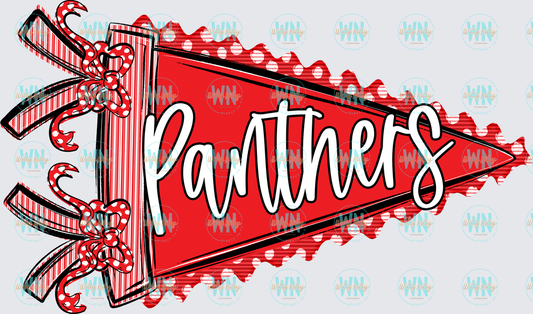 Panthers pennant-Ready to Print DTF Transfer