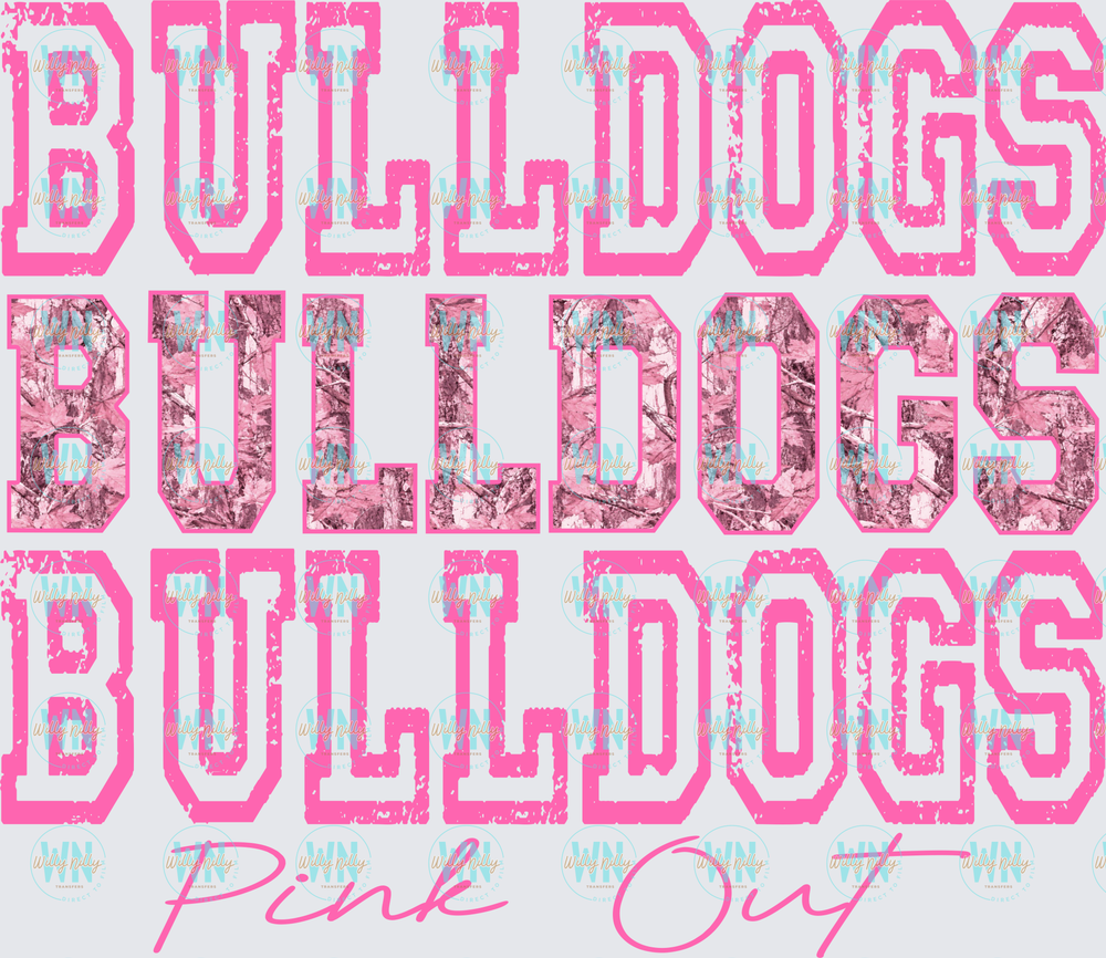 Bulldogs Pink Out-Ready to Press DTF Transfer