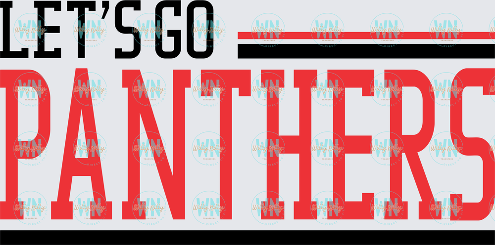 Let's Go Panthers-Ready to Press DTF Transfer