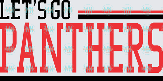 Let's Go Panthers-Ready to Press DTF Transfer