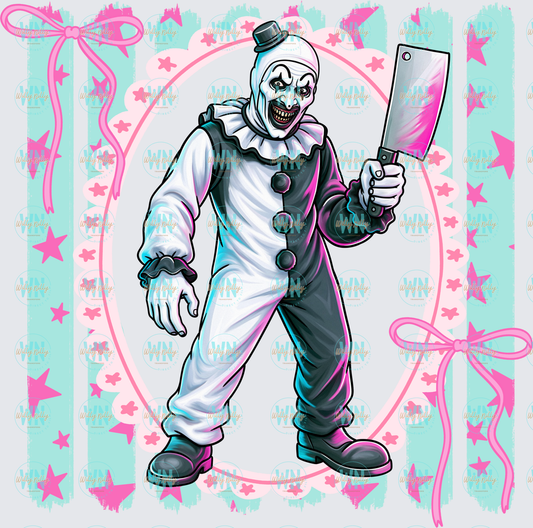 Preppy Art the Clown-Ready to Press DTF Transfer